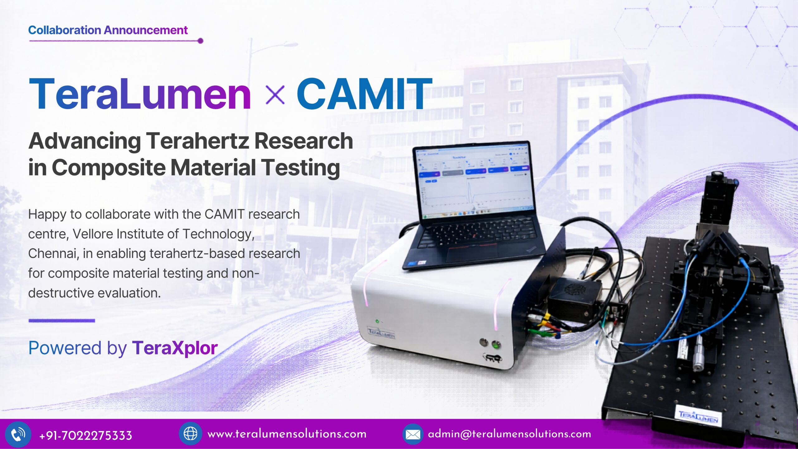 erahertz NDT composite material testing system