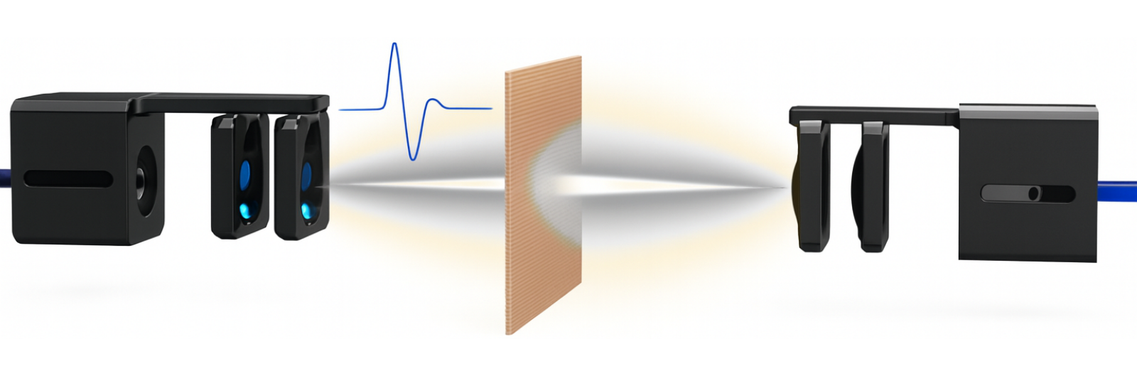 TeraXplor transmission and reflection configurations