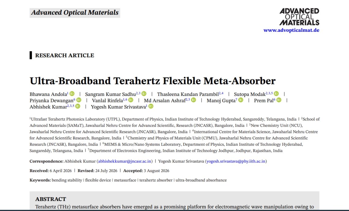 Ultra-broadband flexible terahertz meta-absorber characterized using THz-TDS