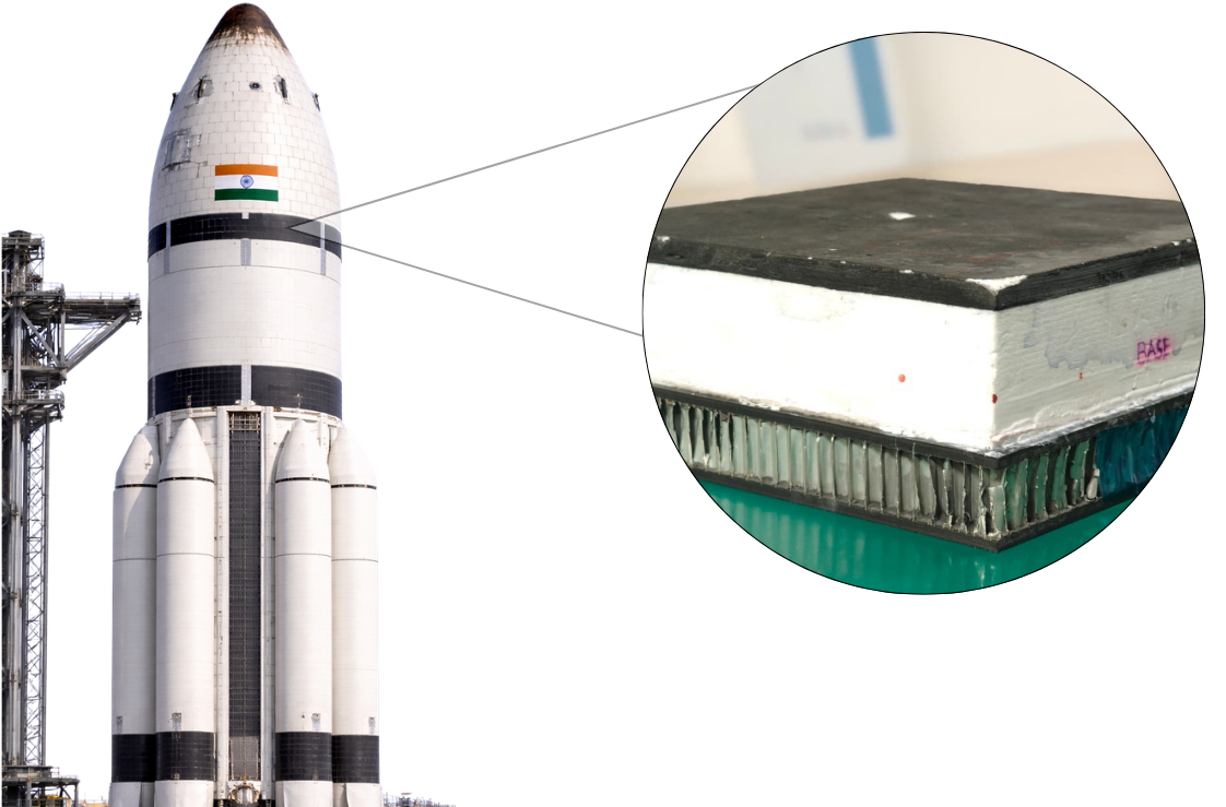 Silica tile aerospace material